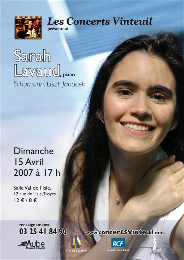 Affiche 15 avril 2007 Sarah Lavaud