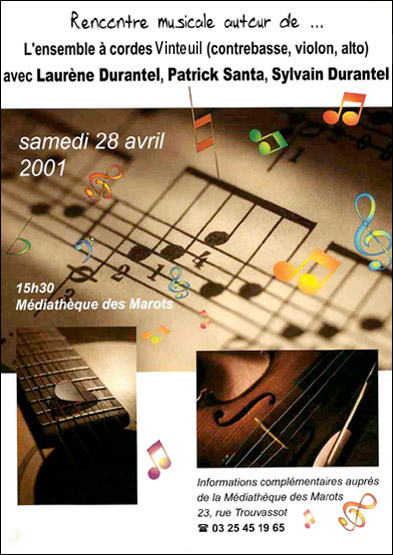 Affiche Concert Vinteuil Chaumont