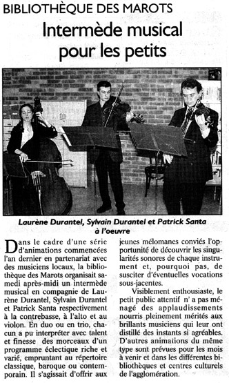 Article Concerts Vinteuil Durantel